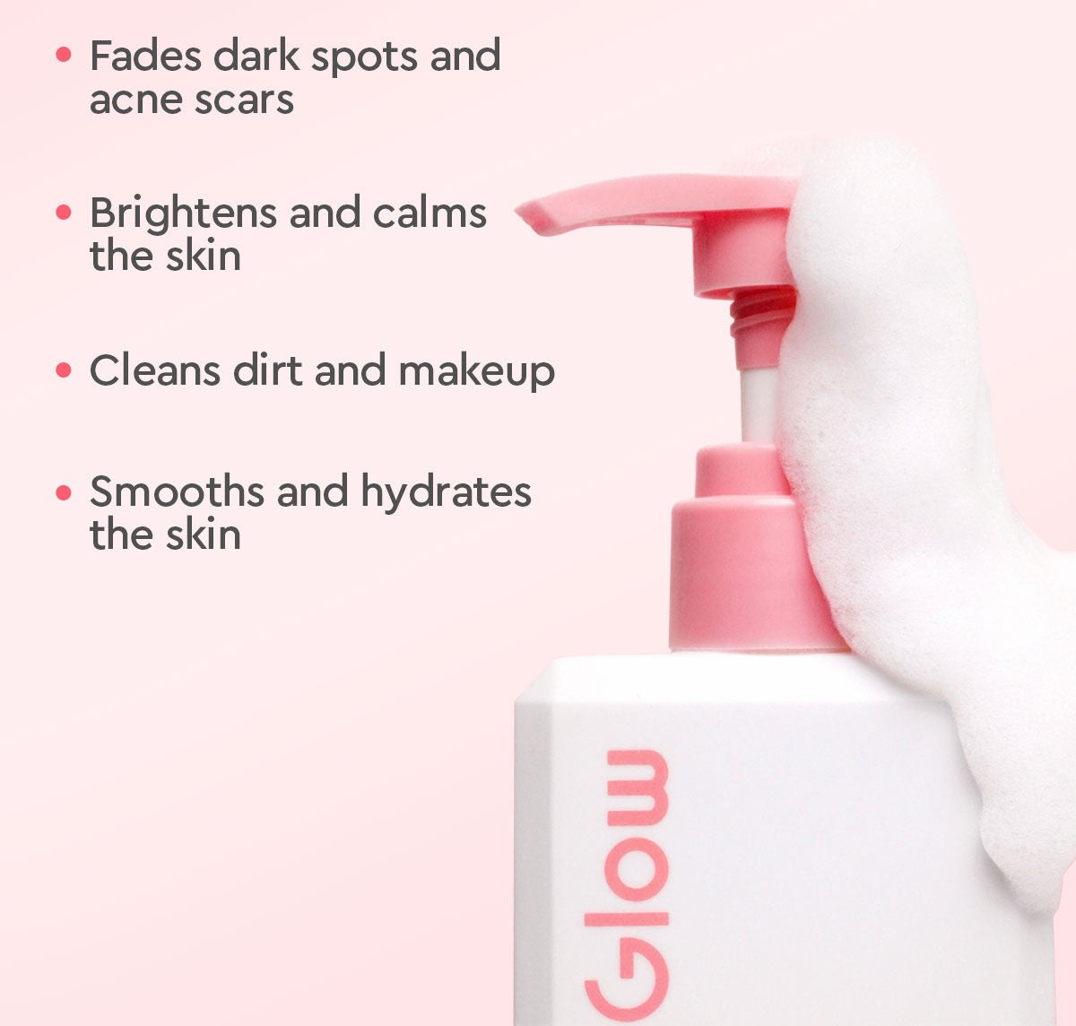 Glad2Glow Milk Amino Acid Gentle Cleanser Face Wash (80ml)