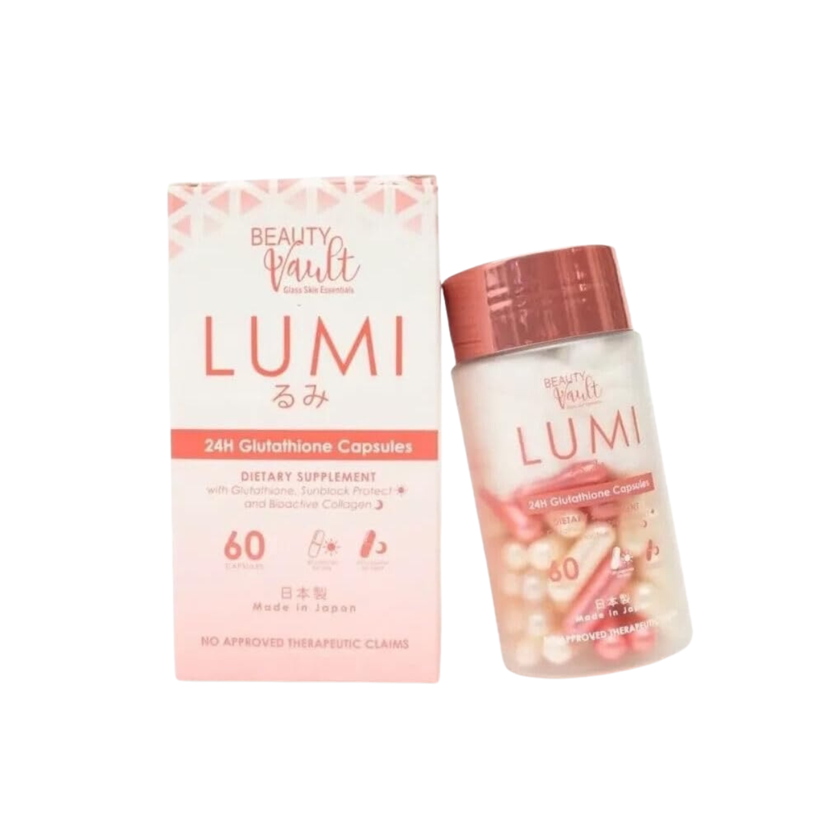 BEAUTY VAULT LUMI 24H Glutathione Capsules (60 Caps)
