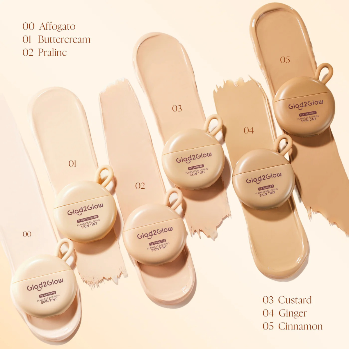 Glad2Glow FLAWLESS BLURRING SKIN TINT Tinted Moisturizer  - 30 g