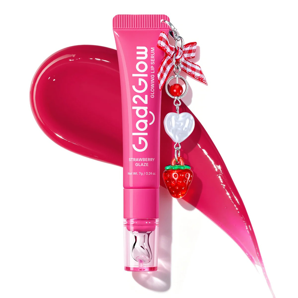 Glad2Glow Brightening Charm Lip Serum 01 Strawberry Glaze