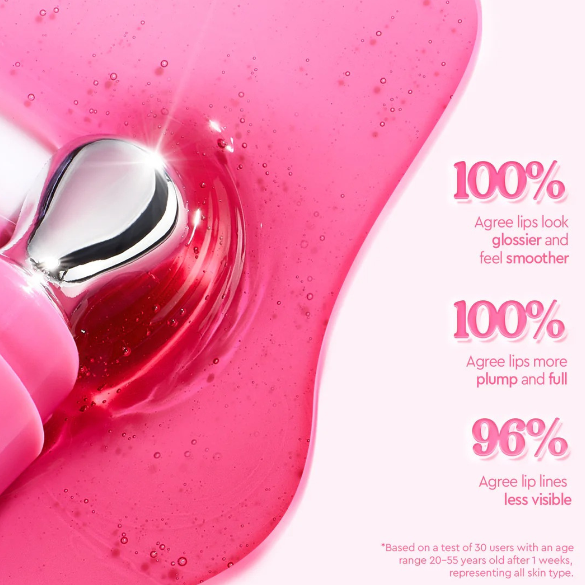 Glad2Glow Brightening Charm Lip Serum 01 Strawberry Glaze
