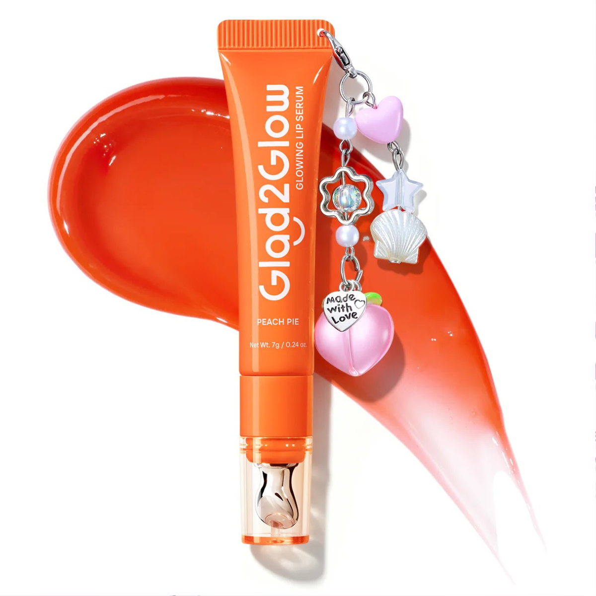 Glad2Glow Brightening Charm Lip Serum -  Peach Charm