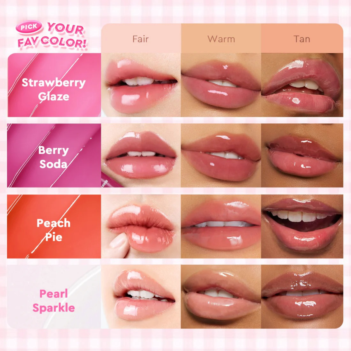 Glad2Glow Brightening Charm Lip Serum - 03 Berry Soda