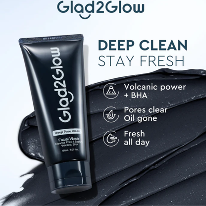 Glad2Glow Deep Pore Clean Facial Wash - 150 ml