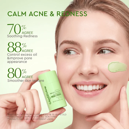 Glad2Glow Mugwort Salicylic Acid Acne Clay Stick 25G