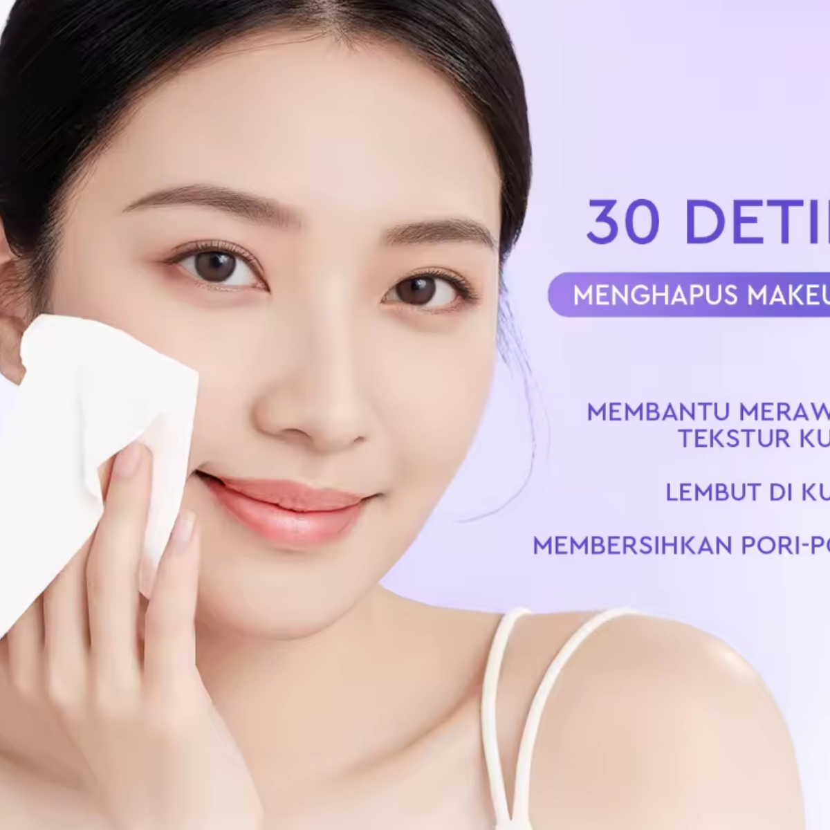 Glad2Glow Pore Clearing Micellar Water Gentle&Moist Makeup Remover ( Blueberry)