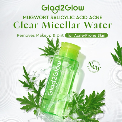 Glad2Glow Acne Clear Micellar Water Makeup Remover - 300ml