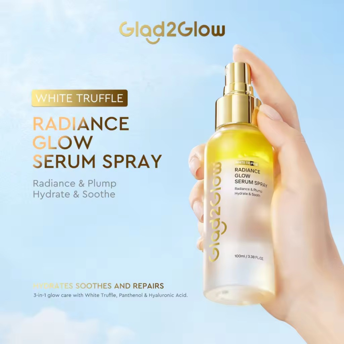 Glad2Glow White Truffle Radiance Glow Serum Spray 100ml - Pack of 1