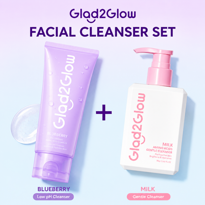 Glad2Glow Milk Amino Acid Gentle Cleanser set