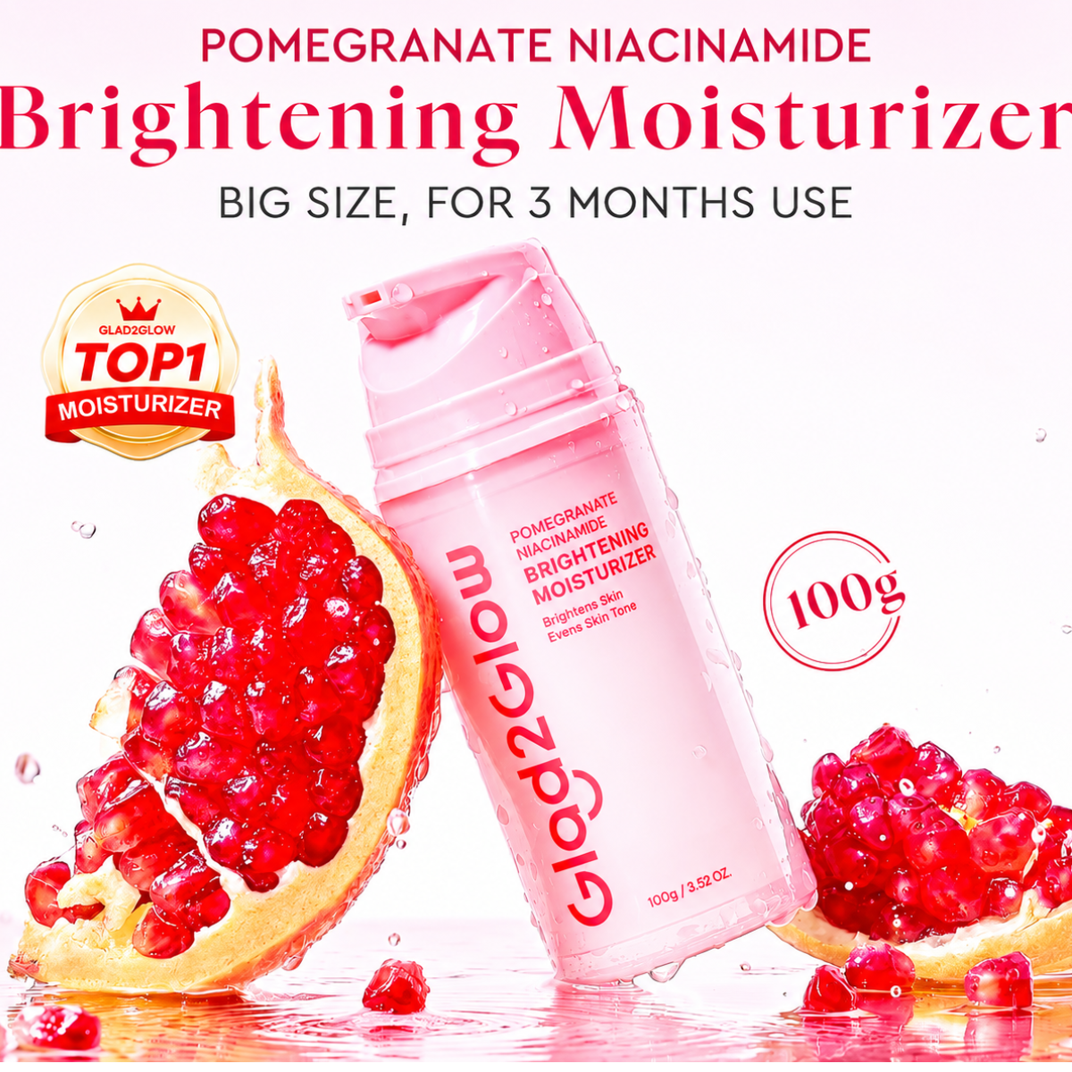 Glad and Glow Brightening Moisturizer - 100g