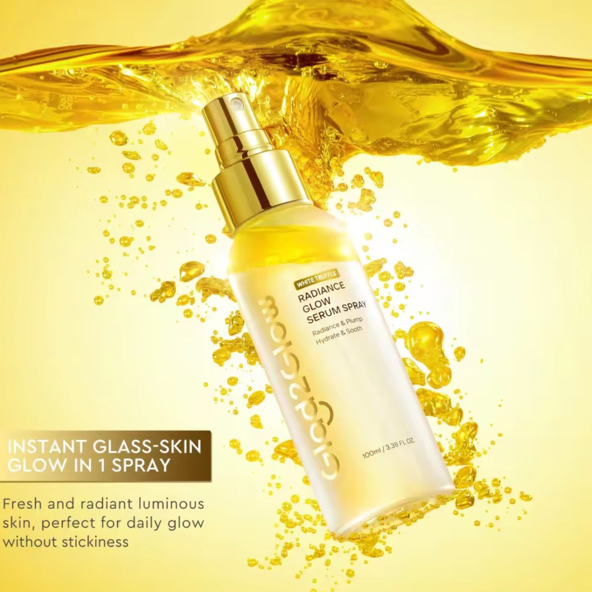 Glad2Glow White Truffle Radiance Glow Serum Spray 100ml - Pack of 1