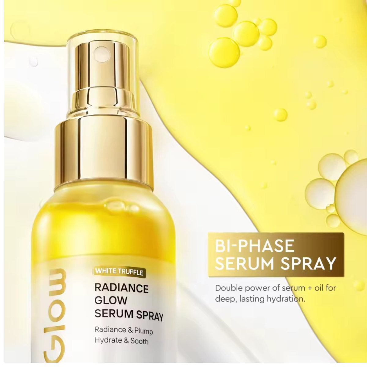 Glad2Glow White Truffle Radiance Glow Serum Spray 100ml - Pack of 1