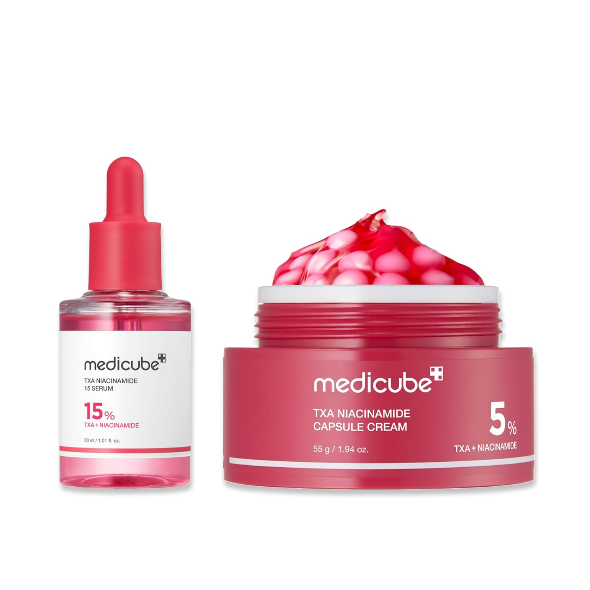 Medicube TXA + Niacinamide Glow Duo (30 ml + 55 g ) - Korean Skincare,
